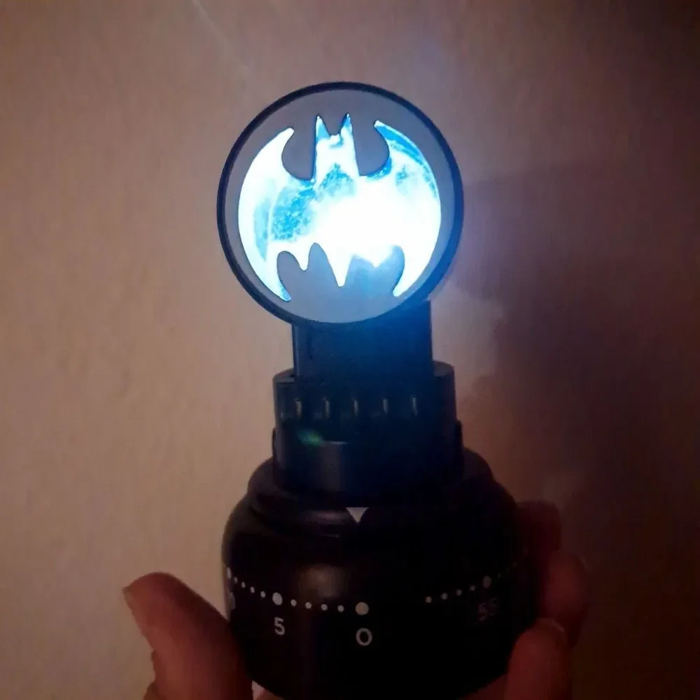 BATMAN Bat signal Kitchen Cooking minute Timer black Seven20 Gotham‎ light works